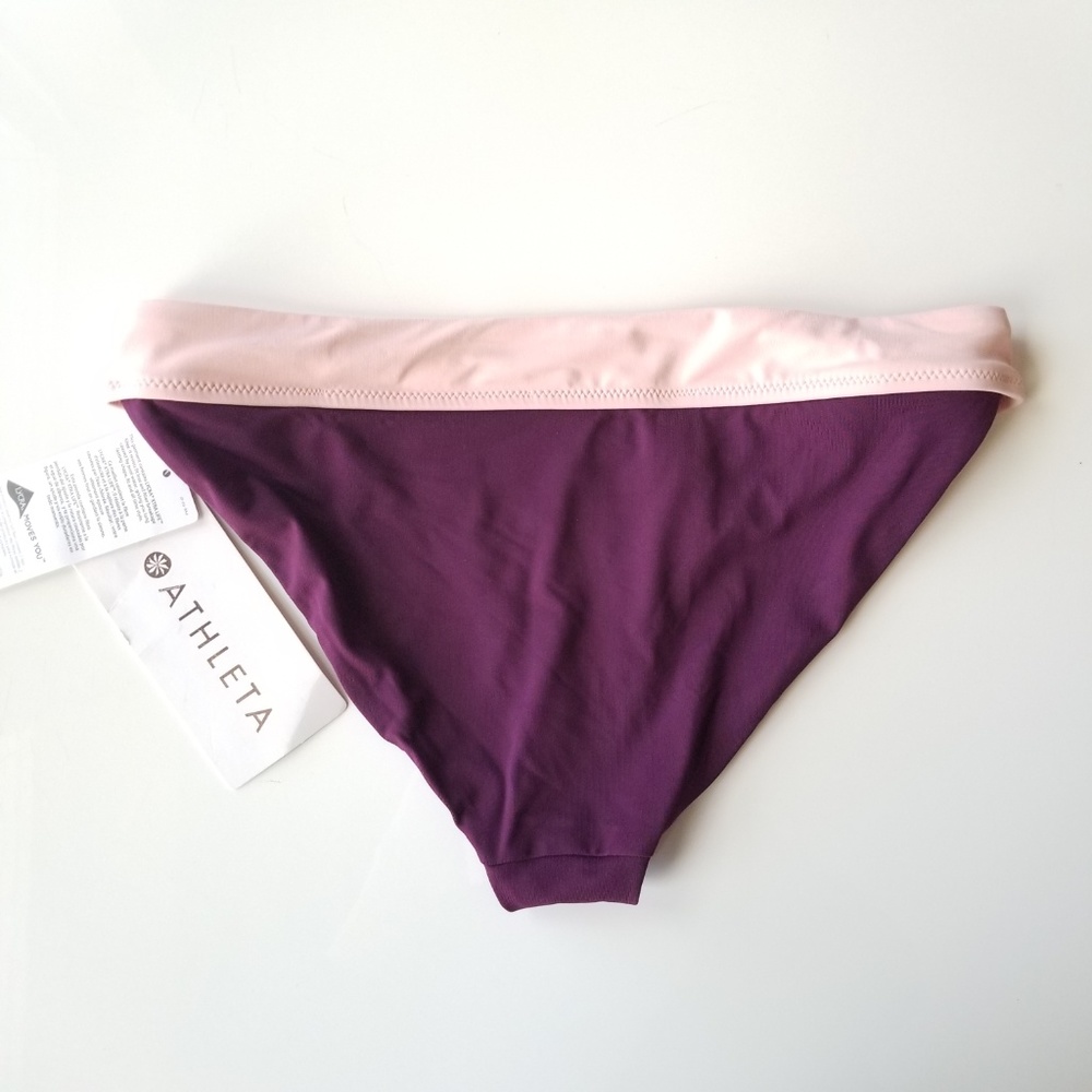 new Athleta Swim Bikini Bottom Mod Block UPF 50+ - Picture 6 of 8